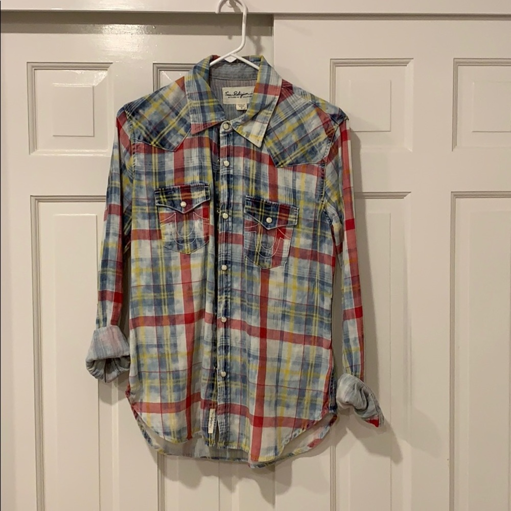 True Religion Plaid shirt